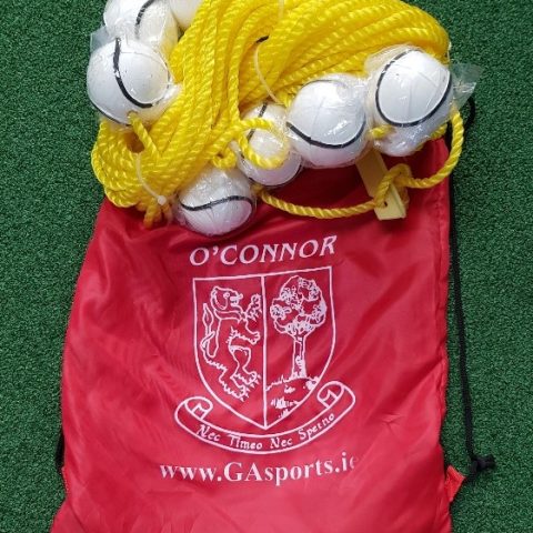 Hurling Balls / All Weather Sliotars x 6 on A 15 Metre Rope